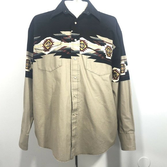 >>SOLD<< Wrangler Western Shirt White Pearl Snap - Picture 1 of 8